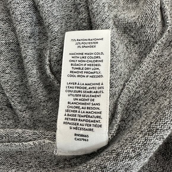 Melrose & Market Cardigan Sweater Girl L(10/12) Gray Heathered Hooded Open Front - Picture 6 of 7